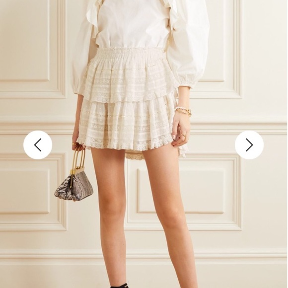 LOVESHACKFANCY Bestseller RUFFLE SKIRT - Picture 5 of 11